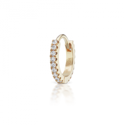 6.5mm Diamond Eternity Hoop Earring