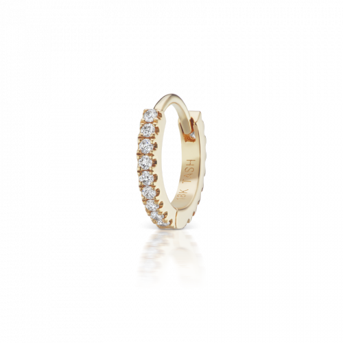6.5mm Diamond Eternity Hoop Earring