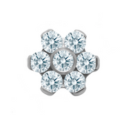 Fleurite Titanium Threadless Pin
