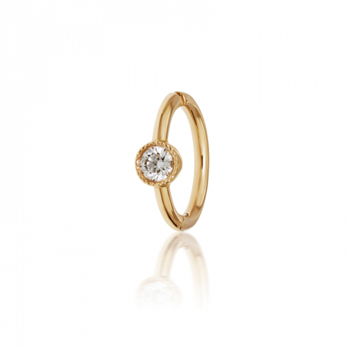 6.5mm Scalloped Diamond Clicker