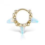 8mm Triple Short Opal Spike Granulated Clicker