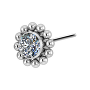 Charlotte Titanium Threadless Pin