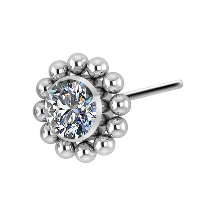 Charlotte Titanium Threadless Pin