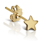 2.5mm Plain Star Stud Earring