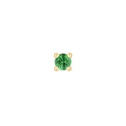 Tsavorite Prong Threadless Pin