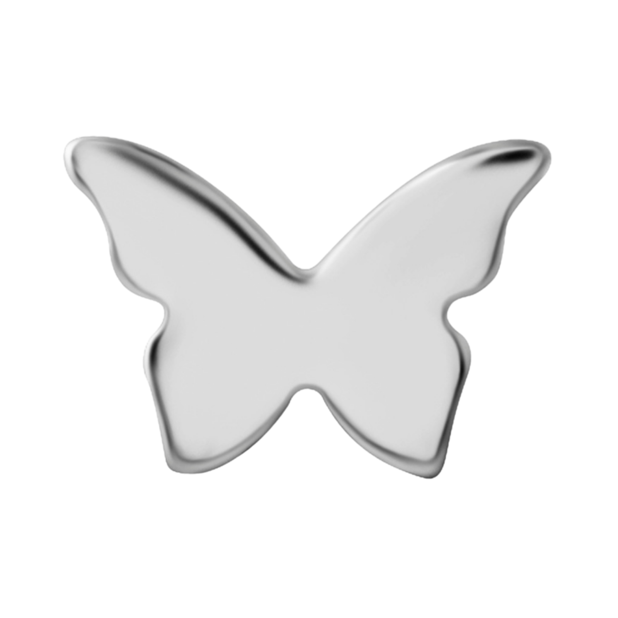 PLAIN BUTTERFLY TITANIUM THREADLESS PIN