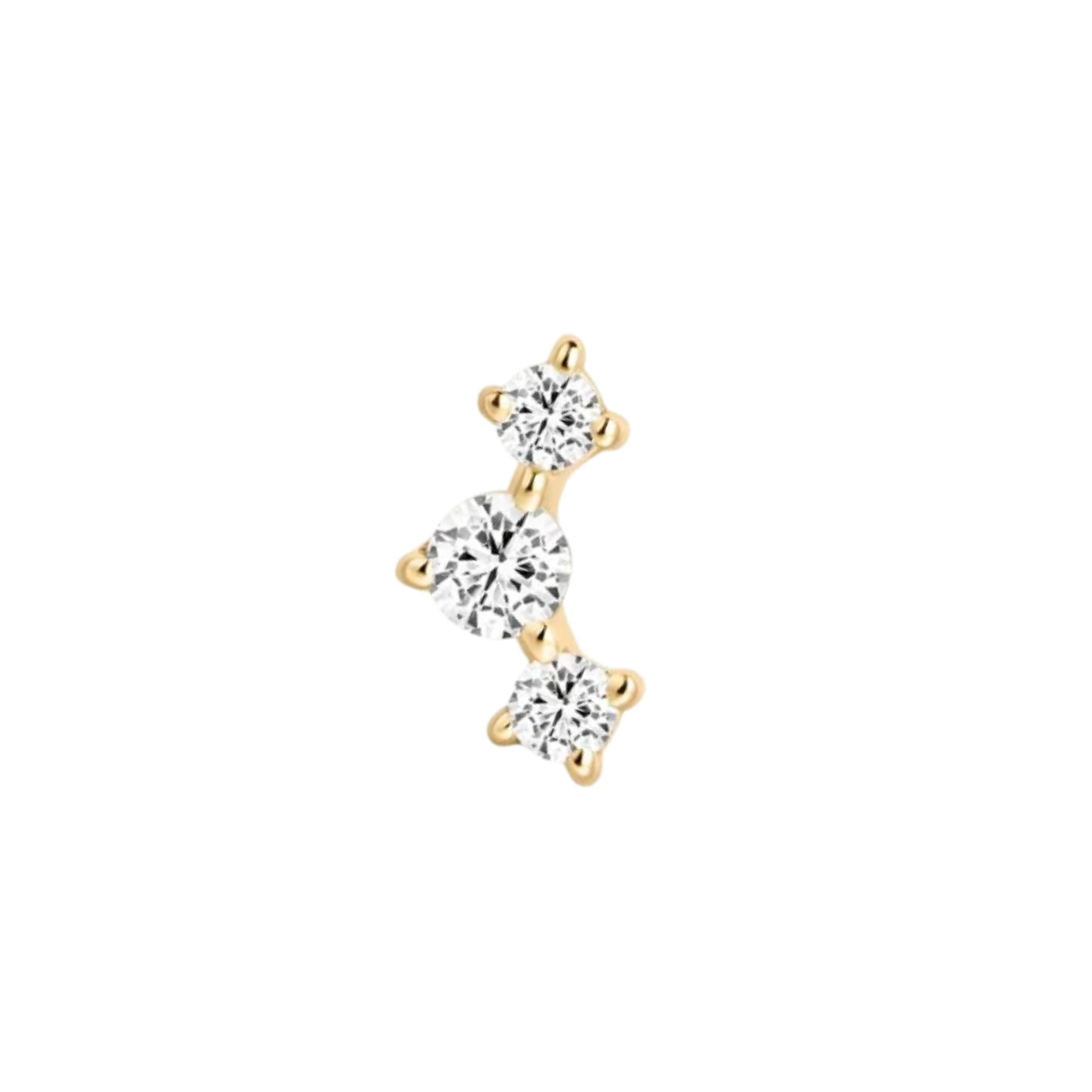 Marielle Diamond Threadless Pin