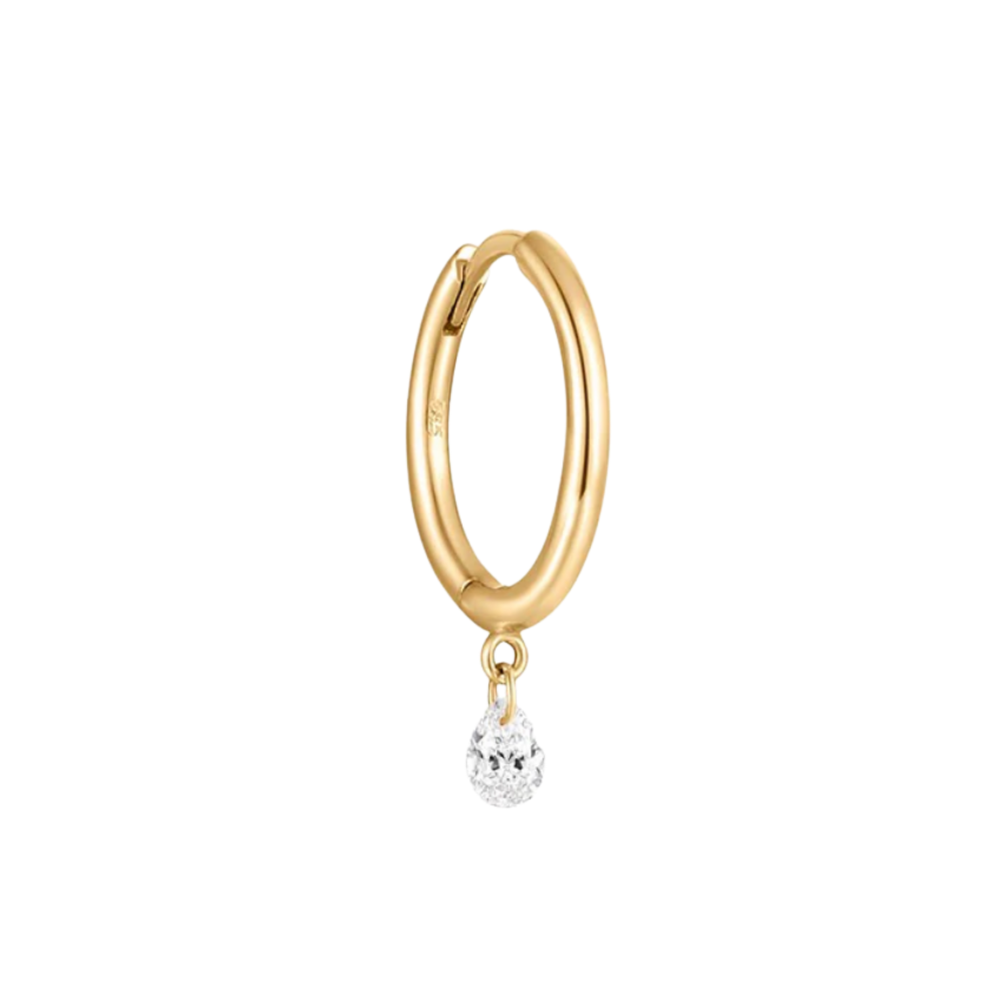 Sélie Drop Diamond Huggie