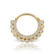 8mm Diamond Apsara Hoop Earring