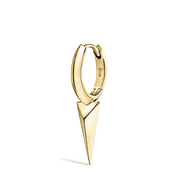 8mm Faceted Single Long Spike Hoop Earring